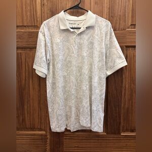 Abercrombie & Fitch White Floral Polo Shirt